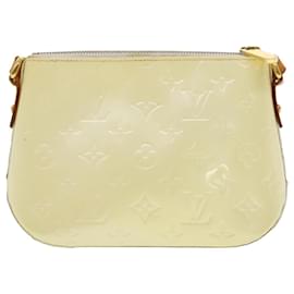 Louis Vuitton-LOUIS VUITTON Monogram Vernis Minna Street Shoulder Bag Perle M91509 Auth bs5196-Other