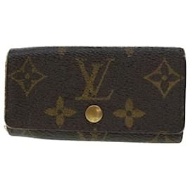 Louis Vuitton-LOUIS VUITTON Monogramm-Schlüsseletui-Geldbörse 4Setze LV Auth bs5099-Monogramm