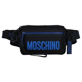 Moschino Nylon Logo Belt Bag Black