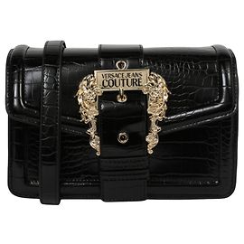 Versace Jeans Couture Versace Jeans Baroque Buckle Shoulder Bag Black