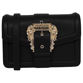 Versace Jeans Couture Versace Jeans Baroque Buckle Shoulder Bag Black