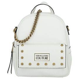 Versace Jeans Couture Versace Jeans Logo-Plaque Detail Backpack White