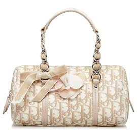 Dior-Dior Brown Dior Oblique Romantique Handbag-Brown,Beige