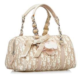 Dior-Dior Brown Dior Oblique Romantique Handbag-Brown,Beige