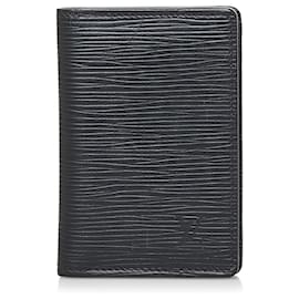 Louis Vuitton-Louis Vuitton Black Epi Pocket Organizer-Black
