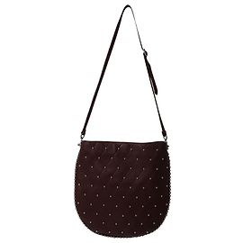 Borsa Hobo Roxy con borchie Alexander Wang in pelle bordeaux Bordò