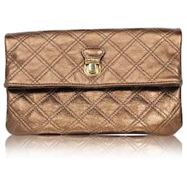 Marc Jacobs-Bronze Eugenie Clutch-Brown