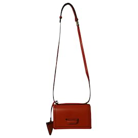 Loewe-Loewe Small Barcelona Crossbody Bag in Orange Leather-Orange