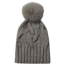 Loro Piana Berrtto Beanie in Grey Cashmere Grey