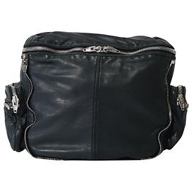 Alexander Wang Jane Shoulder Bag in Black Leather Black