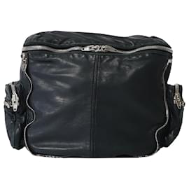 Alexander Wang-Alexander Wang Jane Shoulder Bag in Black Leather-Black