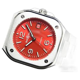 Bell & Ross-BELL & ROSS BR05 red Steel Lot Limited9 9 Lots BR05A-R-ST/SST Mens-Silvery