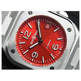 Bell & Ross-BELL & ROSS BR05 red Steel Lot Limited9 9 Lots BR05A-R-ST/SST Mens-Silvery