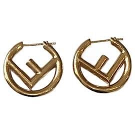 Fendi-FENDI  Earrings T.  metal-Golden