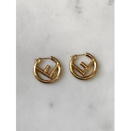 Fendi-FENDI  Earrings T.  metal-Golden