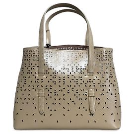 Alaïa ALAIA Sacs à main T.  cuir de vachette Beige