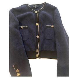 Chanel Chaquetas Azul oscuro