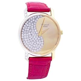 Chopard-Chopard watch, yellow gold, WHITE GOLD, diamants.-Other