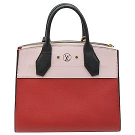 Louis Vuitton Rote und blassrosa City Steamer Handtasche 2017 Rot