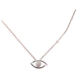 Messika Collier LUCKY EYE Blanc