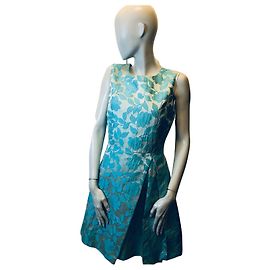 Robe fleurie Pinko Turquoise
