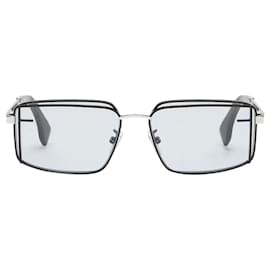 Fendi-Fendi First Sight Runway unisex sunglasses-Black,Silvery