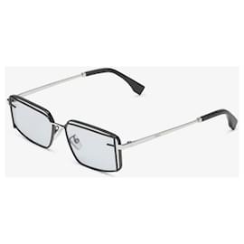 Fendi-Fendi First Sight Runway unisex sunglasses-Black,Silvery