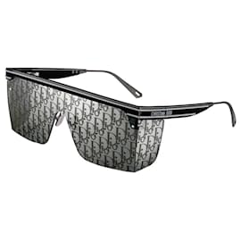 Dior-DIORCLUB M1U Unisex schwarze Dior Oblique Maskensonnenbrille-Schwarz