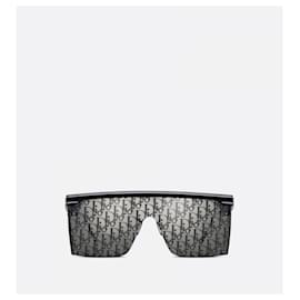 Dior-DIORCLUB M1U Unisex schwarze Dior Oblique Maskensonnenbrille-Schwarz