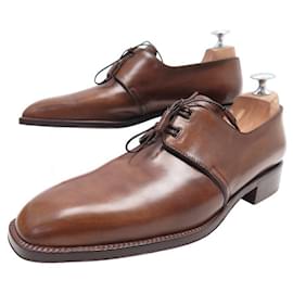 Christian Dior-NEW CHRISTIAN DIOR DERBY SHOES 2 carnations 41 BY STEFANOBI BERLUTI-Brown