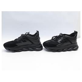 Versace-NEW VERSACE SHOES SNEAKER CHAIN REACTION DSU7071E 45 IT 46 SNEAKERS-Black
