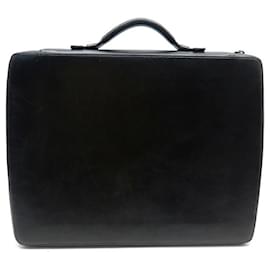 Montblanc-MONTBLANC COMPUTER BRIEFCASE LEATHER COMPUTER BAG BRIEFCASE-Black