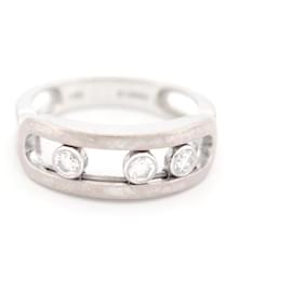 Messika-MESSIKA MOVE CLASSIC RING 03998-WG 53 diamants 0.25ct white gold 18K RING-Silvery