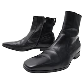 Dior explorer leather boots Dior Homme Black size 42 EU in Leather