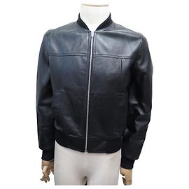 Céline NEW CELINE BOMBER LEATHER JACKET 2E139291D 50 48 M SLIMANE LEATHER JACKET Black