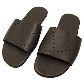 Hermès PERFORIERTE SCHUHE MIT HERMES-LOGO H 42 PERFORIERTE SCHUHE MULES SANDALEN Braun