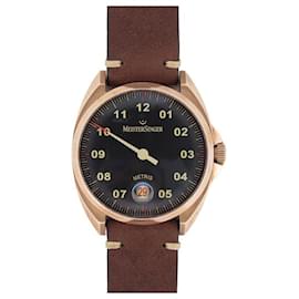 Autre Marque-NEW WATCH MEISTERSINGER BRONZE METRIS ME917BR AUTOMATIC 38 MM WATCH-Golden