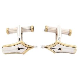MONTBLANC MEISTERSTUCK SCRIPTUM NIB-MANSCHETTENKNÖPFE 30266 FÜLLER Silber