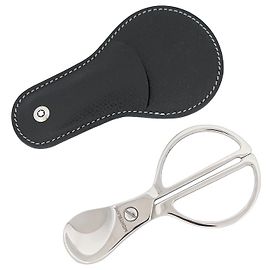 NEW MONTBLANC M CIGAR CUTTER28214 PALLADIUM STEEL CIGAR CUTTER BOX CASE Silvery
