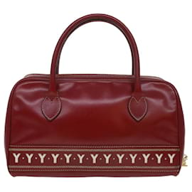 Saint Laurent-SAINT LAURENT Hand Bag Leather Red Auth am4280-Red
