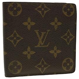 Louis Vuitton-LOUIS VUITTON Monogram Portefeuille Marco Bifold Wallet M61675 LV Auth 41909-Monogram