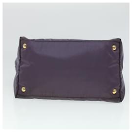 Prada-Prada Hand Bag Nylon 2way Purple Auth am4275-Purple