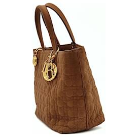 Dior Mini Lady Dior Bag Natural Wicker/Blue in Leather/Jacquard with  Gold-tone - US