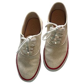 Autre Marque Unisex Cloud CVO Wave Print Deck Sneaker Beige