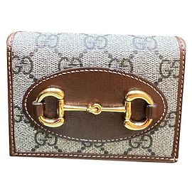 Gucci horse bit 1955 CARD CASE WALLET Beige
