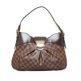 Louis Vuitton Marrón Damier Ebene Sistina MM Castaño