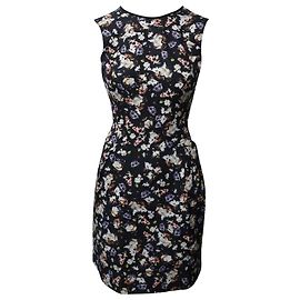 Abito slim fit floreale Erdem in cotone multicolor Altro Stampa python
