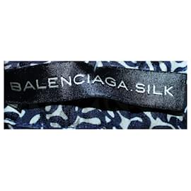 Balenciaga-Printed Empire Silk Dress-Other