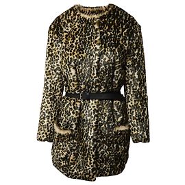 Nina Ricci Abrigo con estampado de leopardo en piel sintética multicolor Otro Impresión de pitón