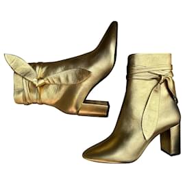 Saint Laurent-Ankle Boots-Golden